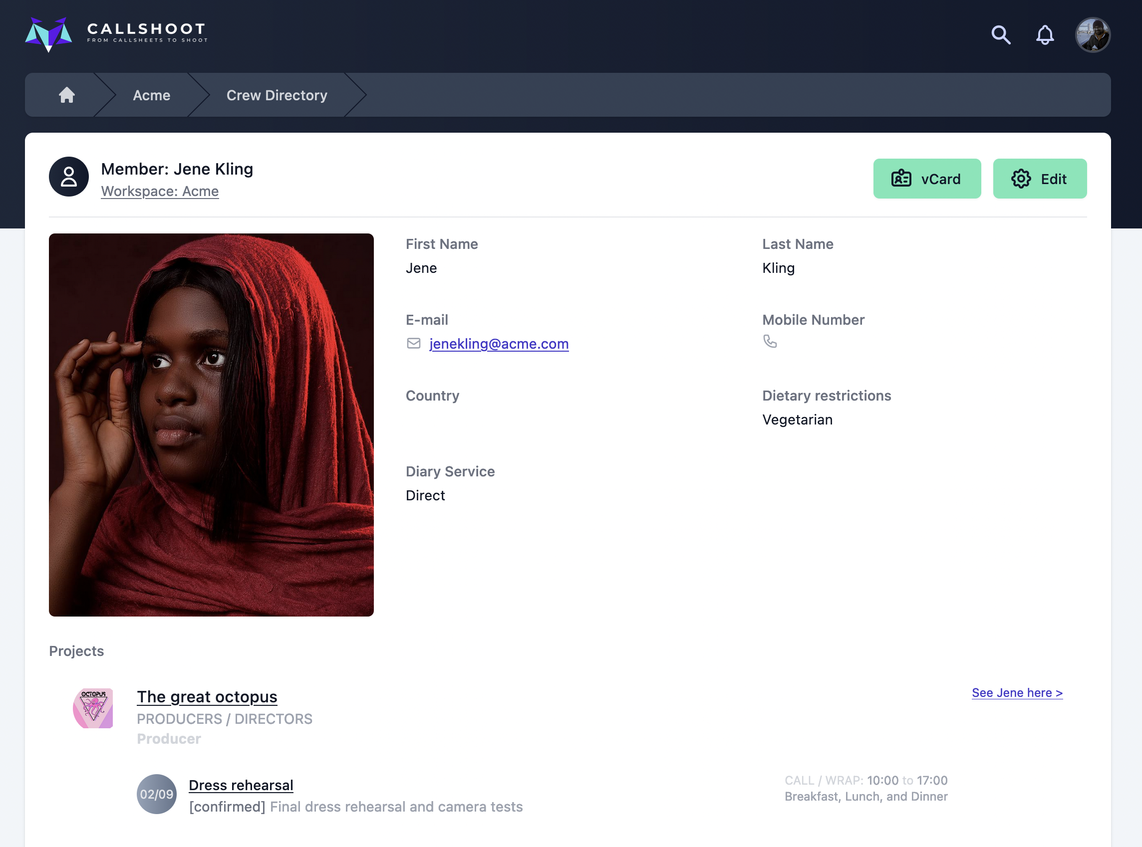 Key dates interface